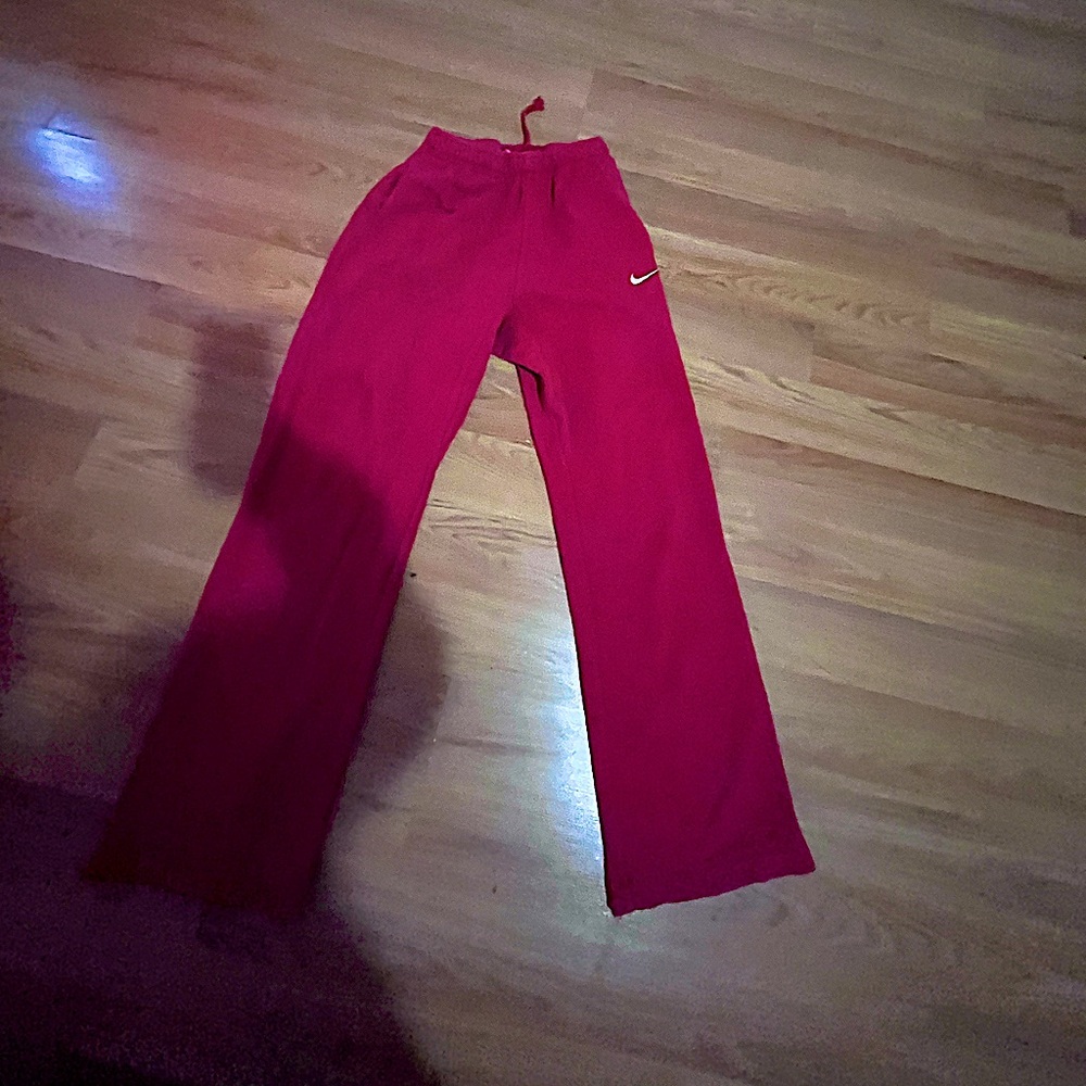 Red Nike sweats